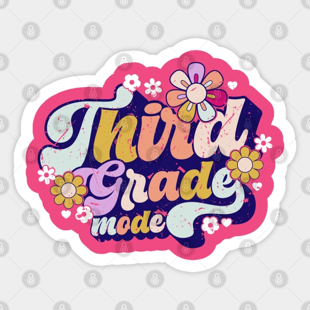 Third Grade mode Sticker by Zedeldesign